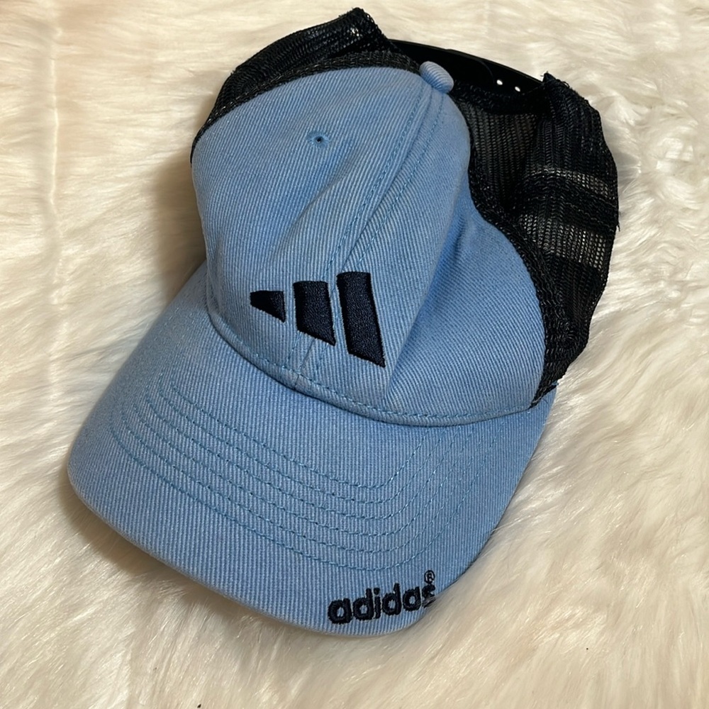 Adidas Blue Mesh Trucker Hat